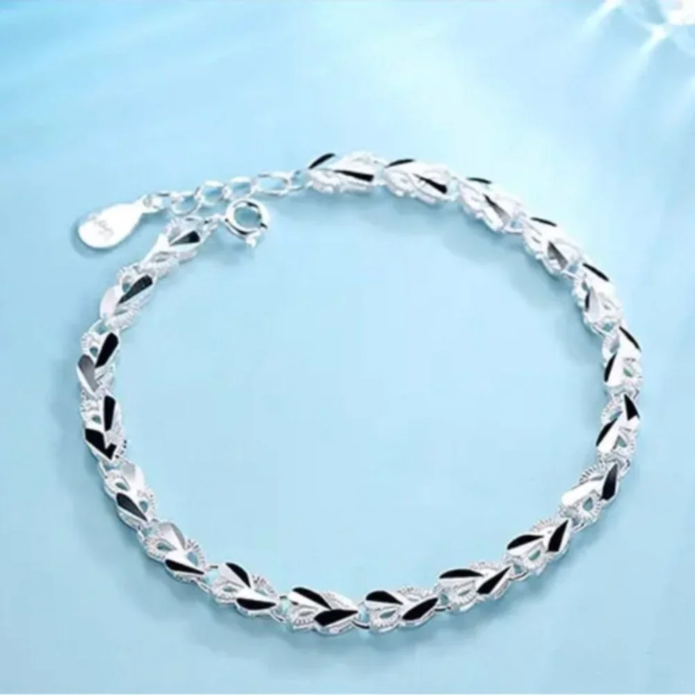 925 Sterling Silver Bracelets Zircon Charm Women Bracelets Silver 925 Jewelry - Picture 6 of 6